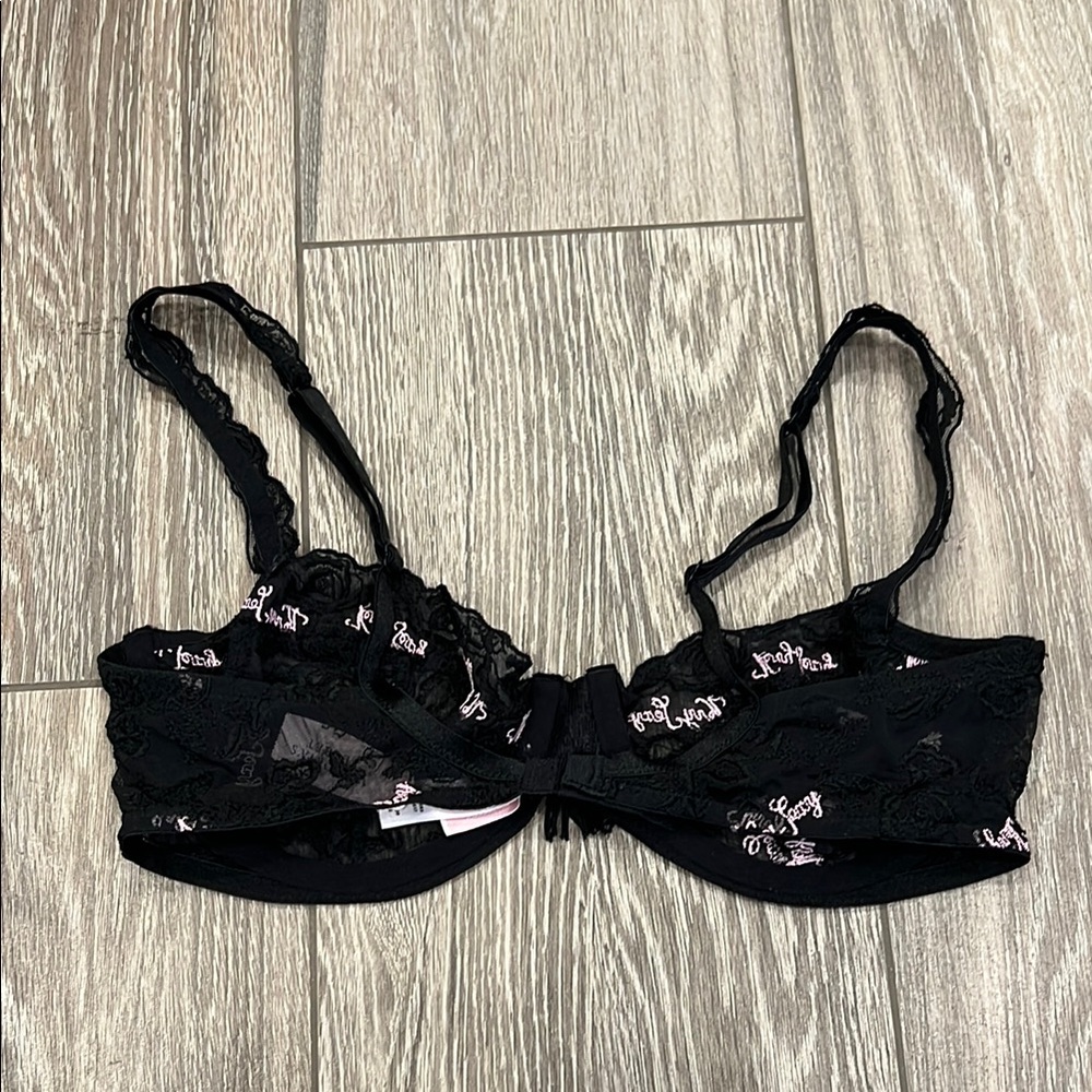 NWT Victoria’s Secret Pink and Black Embroidered Underwire Bra - Picture 5 of 8